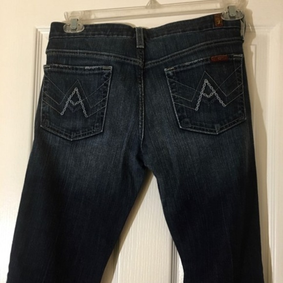 7 For All Mankind Distressed Flare Jean - LIKE NEW - Picture 6 of 8